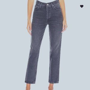 AGOLDE FEN HIGH RISE RELAXED TAPERED JEANS RIGID DENIM ORGANIC COTTON sz 26